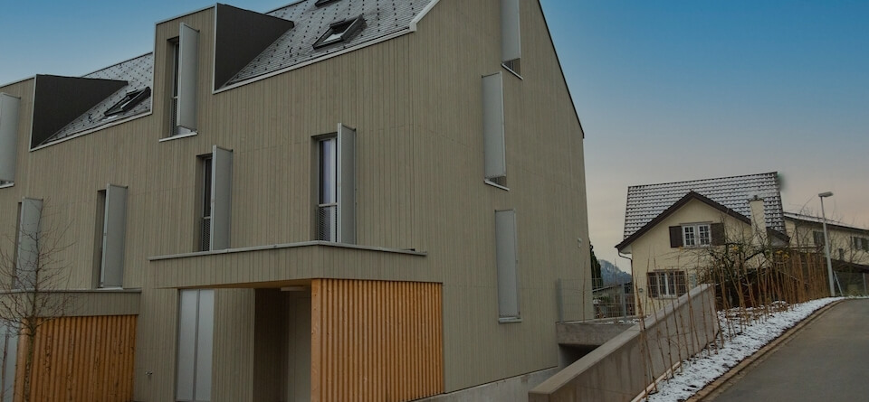New construction of 3 row single-family houses Wasserfallenweg Untersiggenthal